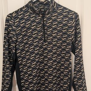 Girls equestrian zip up shirt